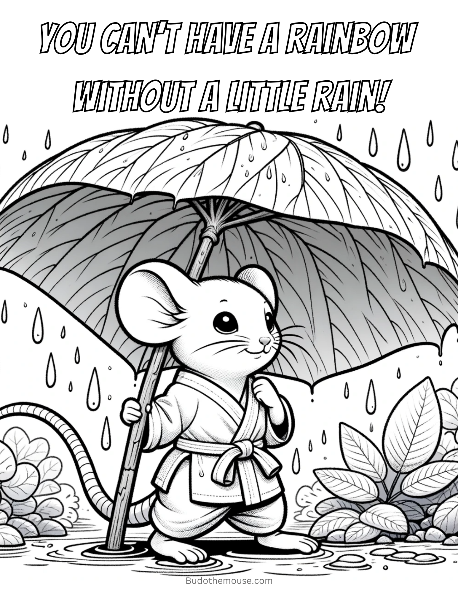 A Little Rain printable craft